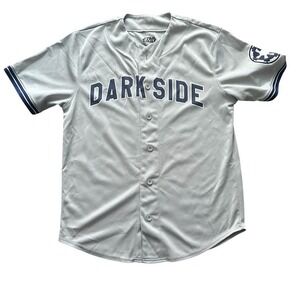Star Wars Dark Side 77 Baseball Jersey Shirt Button Up Medium Small Darth Vader‎